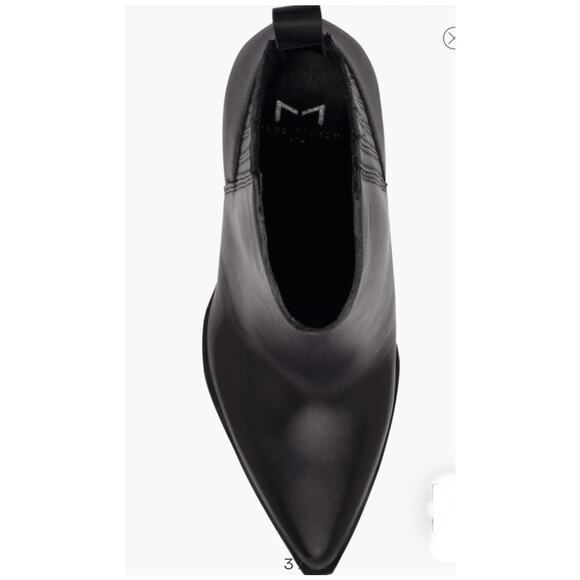 Marc Fisher Ommie Black Block Heel Ankle Bootie 9 New - Picture 4 of 10